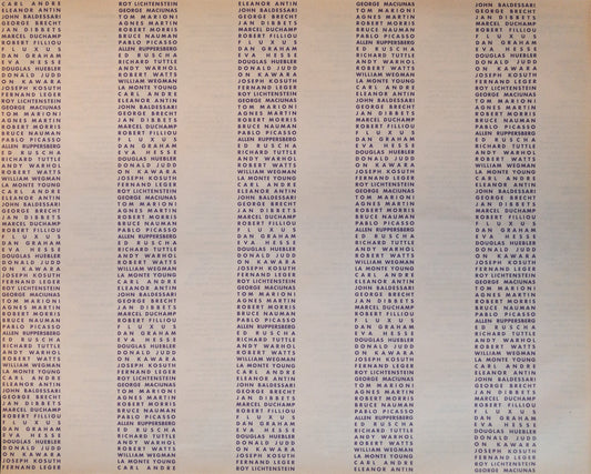 Chain Reaction Exhibition Checklist - Curated by Steven Leiber