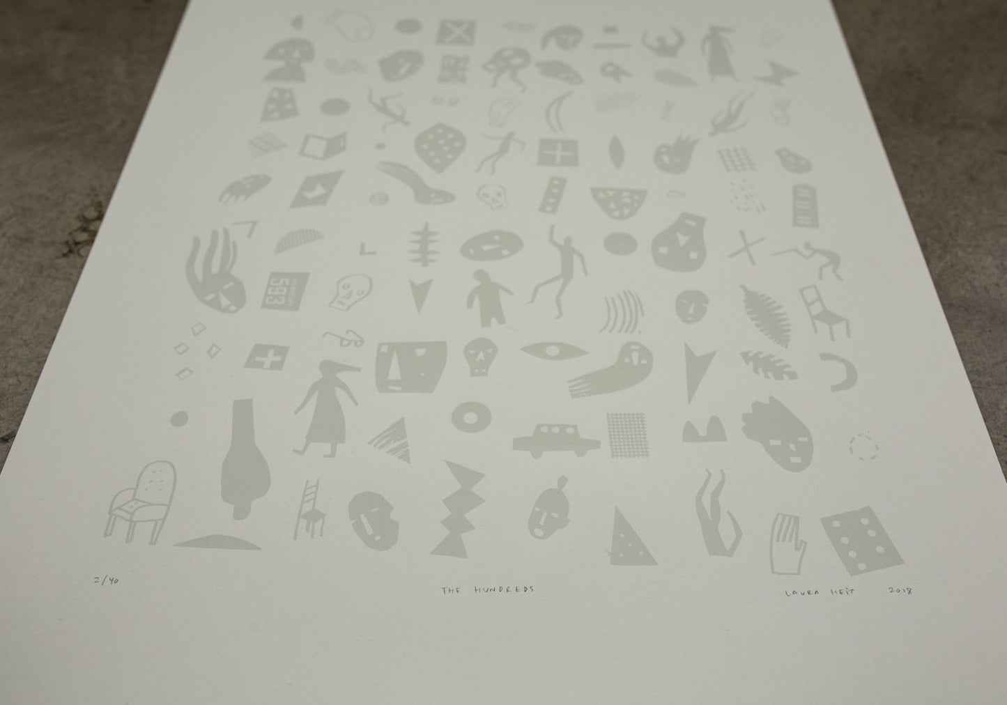 Laura Heit "The Hundreds" Silkscreen