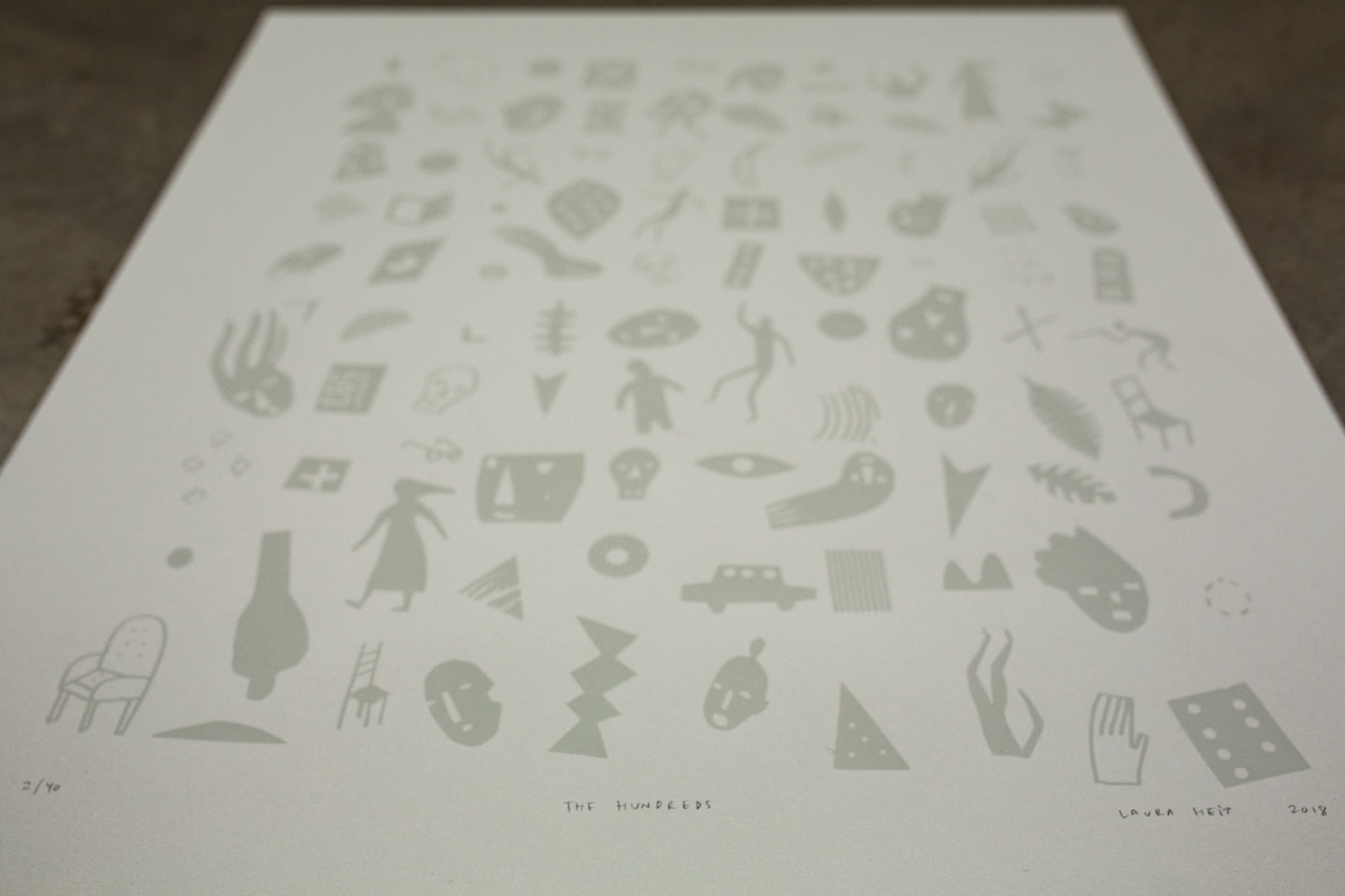 Laura Heit "The Hundreds" Silkscreen