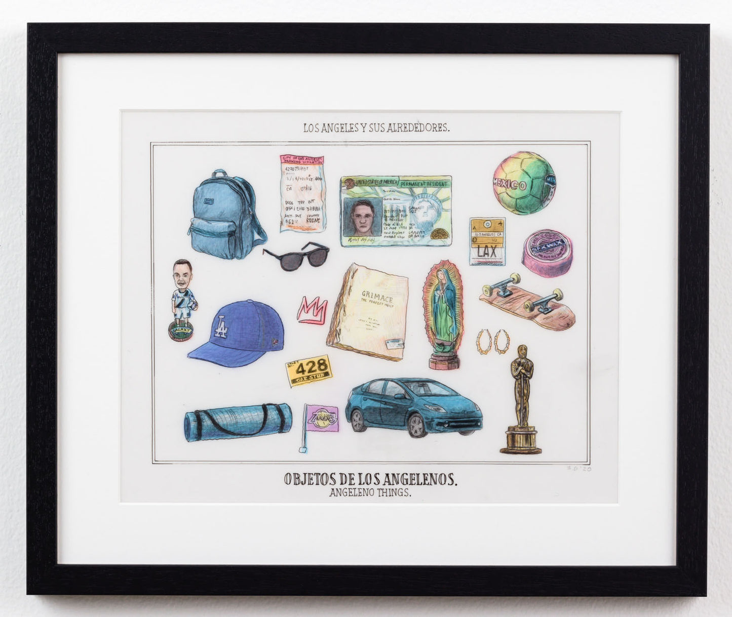 Sandow Birk – Angeleno Things - Drawing - 2020
