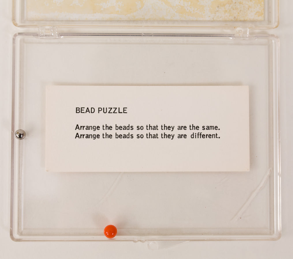 George Brecht, Games & Puzzles/Bead Puzzle - Fluxus
