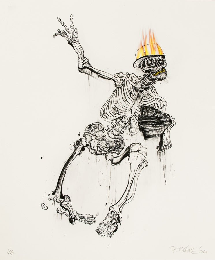 Robbie Conal, Throwing Grillz, Signed print, Ed. 1 of 6, 2006