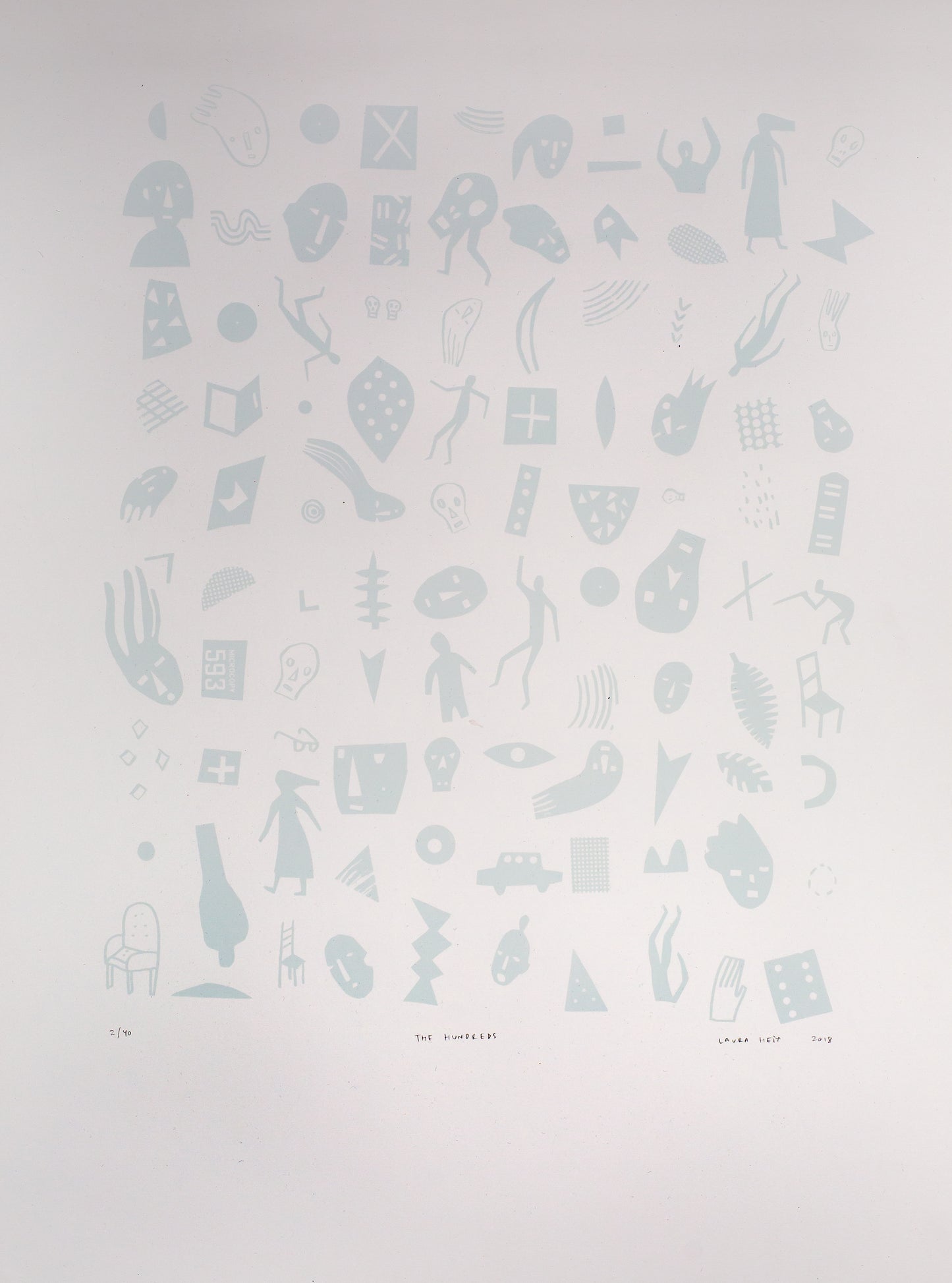 Laura Heit "The Hundreds" Silkscreen