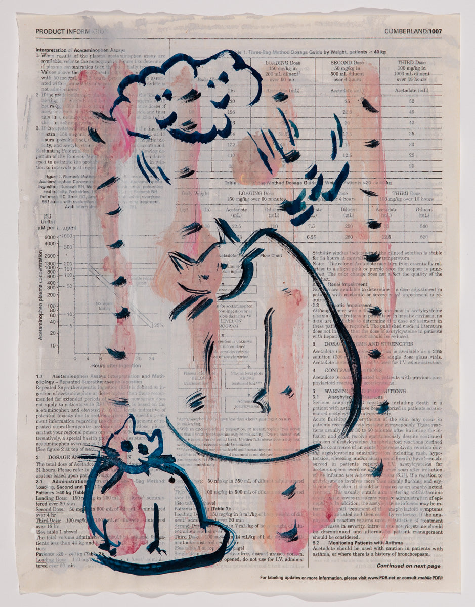 Julia Schwartz ~ Book Cats #1 (happy cloud), 2018