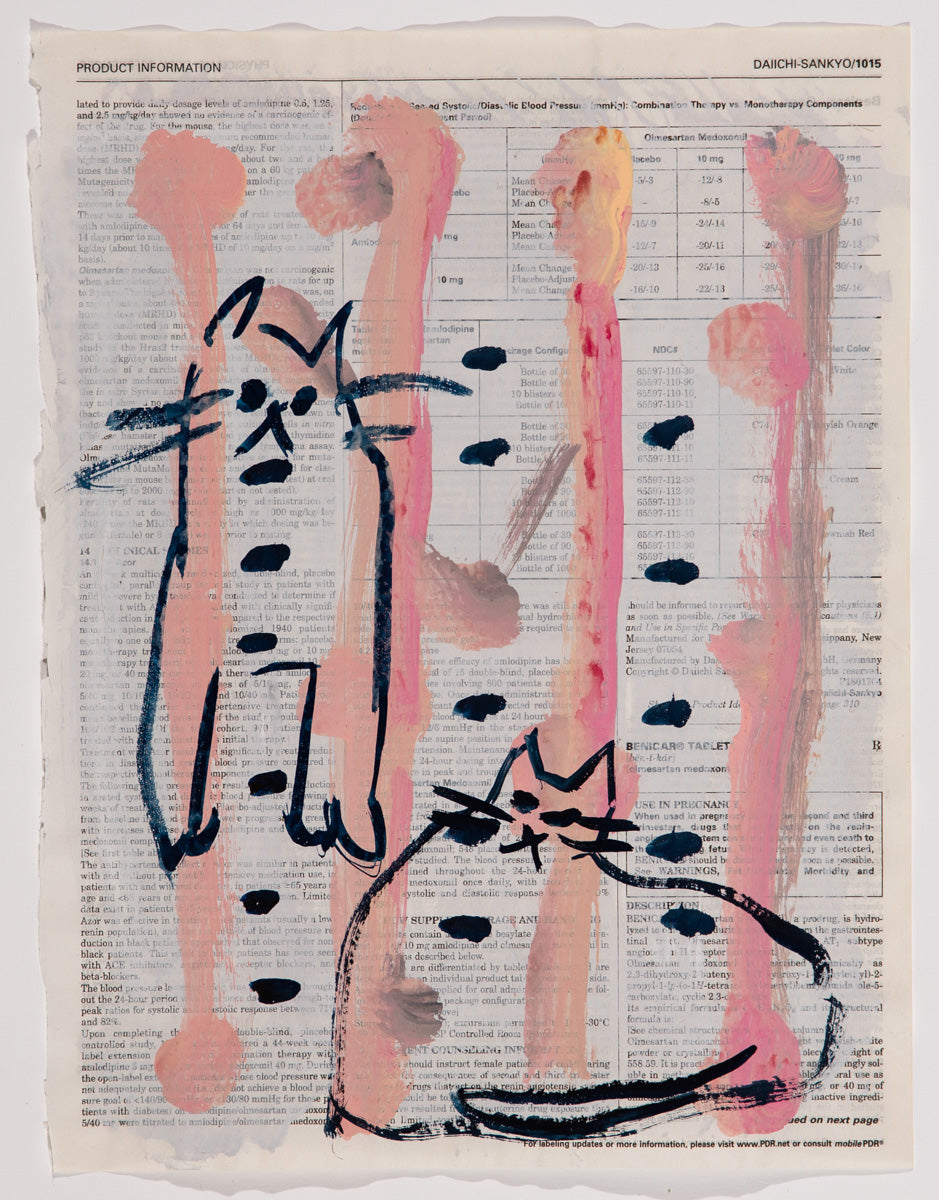 Julia Schwartz ~ Book Cats #4 (fat cat), 2018