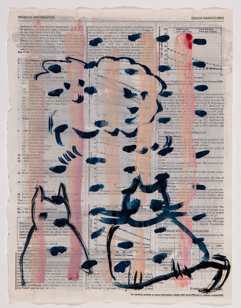 Julia Schwartz ~ Book Cats #11 (2 with a cloud), 2018