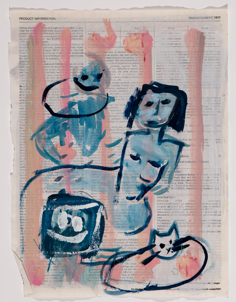 Julia Schwartz ~ Book Cats #13 (smile box), 2018
