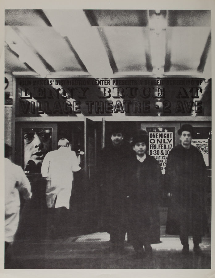 Lenny Bruce at the Village Theatre designed by George Maciunas - 1967