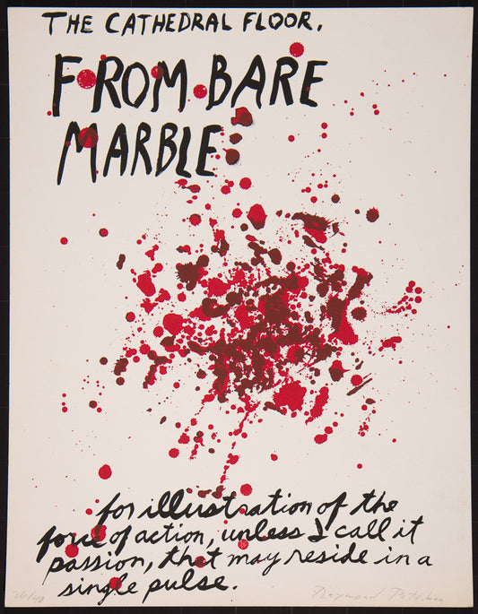 Raymond Pettibon "The cathedral floor" from 1991 – Silkscreen on paper