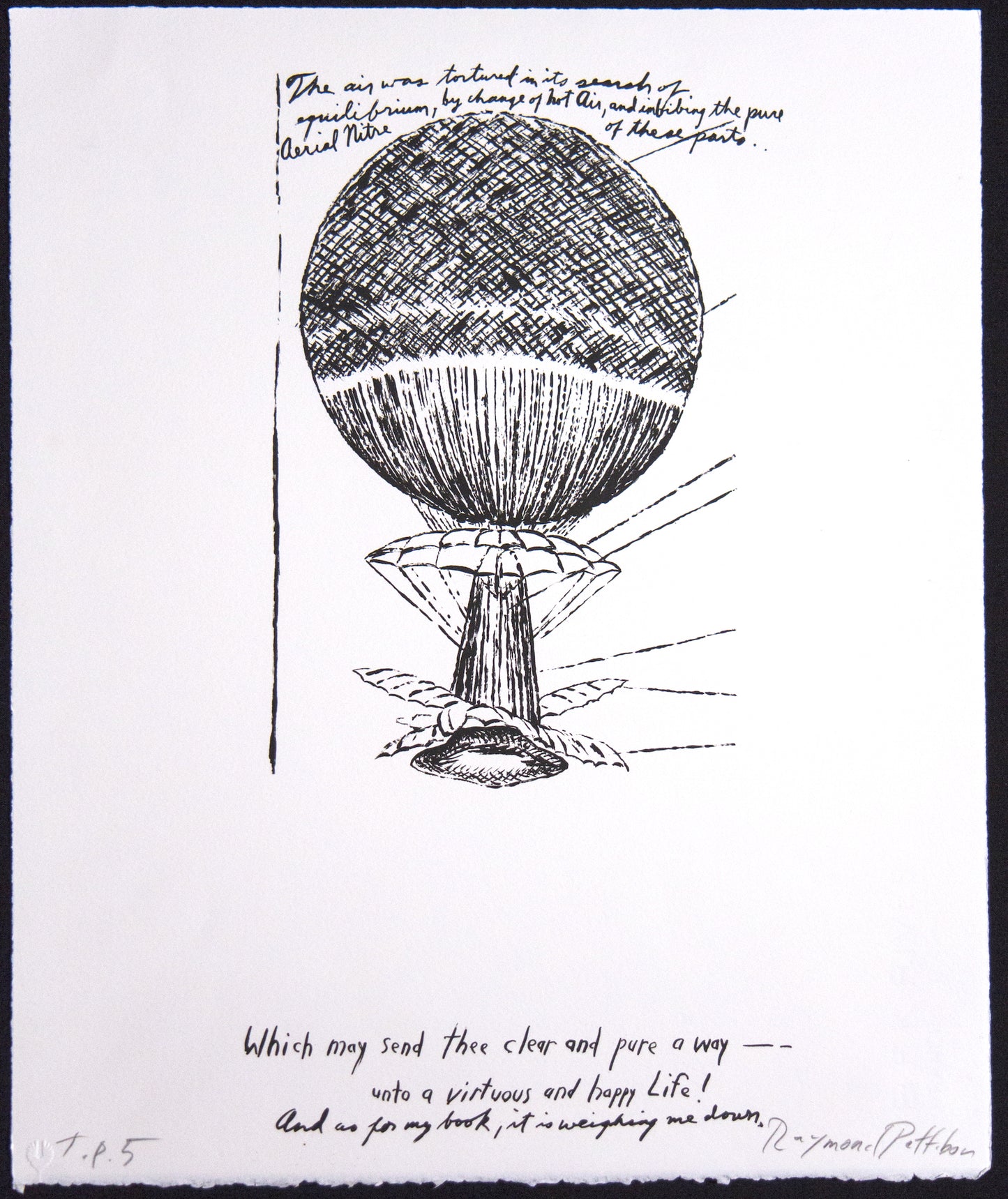 Raymond Pettibon – The air was – Silkscreen
