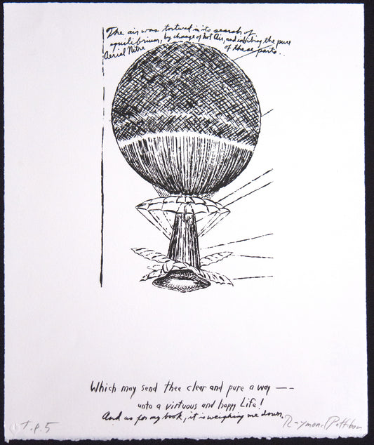 Raymond Pettibon  – The air was – Silkscreen