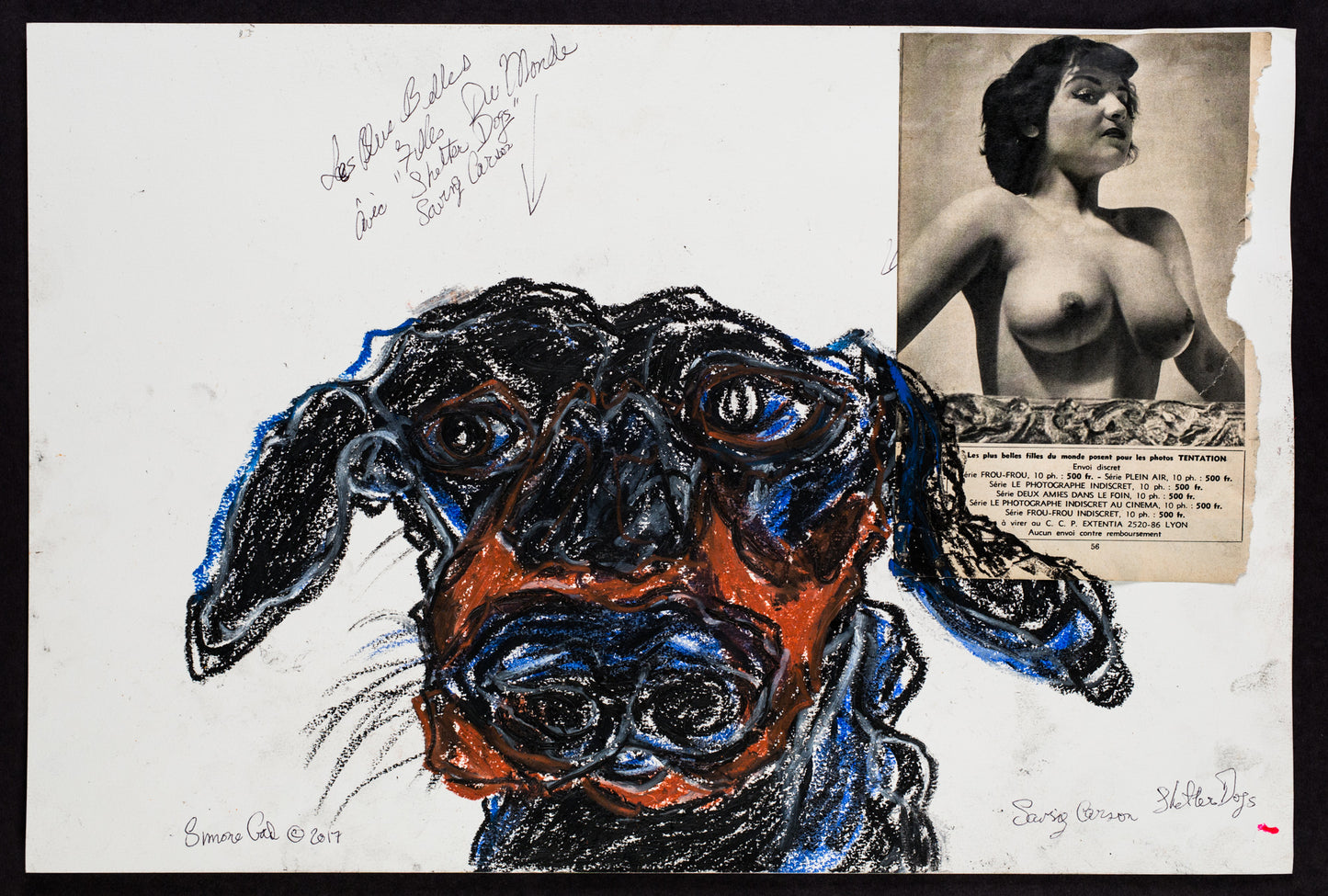 Simone Gad ~ Chien Noir Et Bleu/French Lesbian Series, 2017