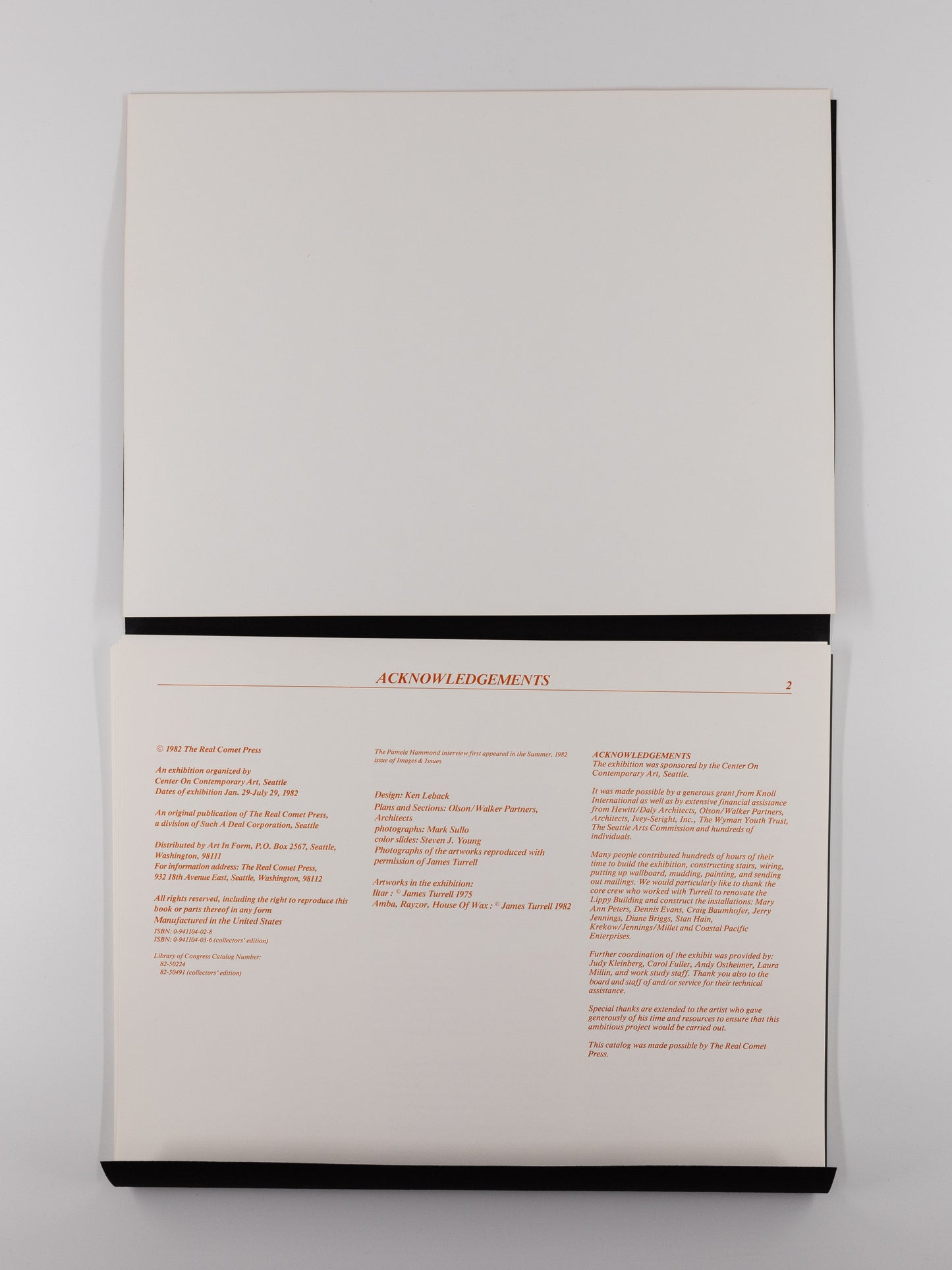 Four Light Installation – James turrell [1st Ed.]