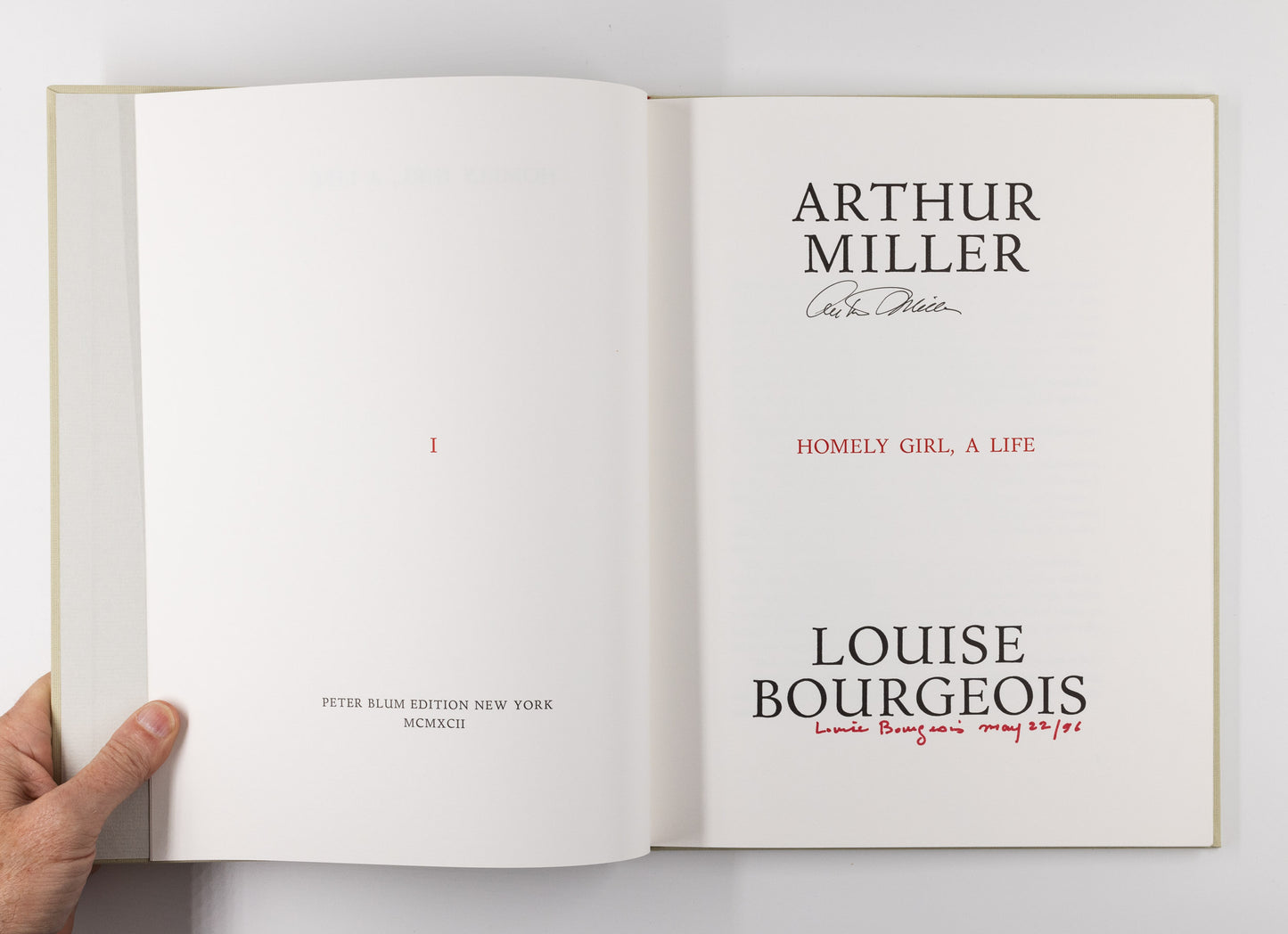 Homely Girl, a Life – Arthur Miller, Lousie Bourgeois [Signed, 1st Ed.]