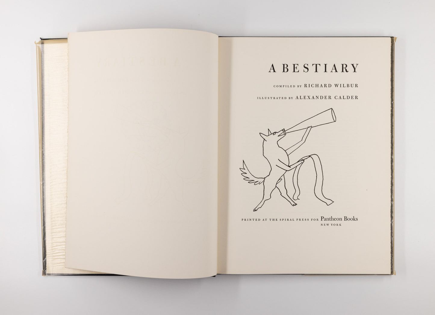 Bestiary – Richard Wilbur, Alexander Calder [Signed, 1st Ed.]