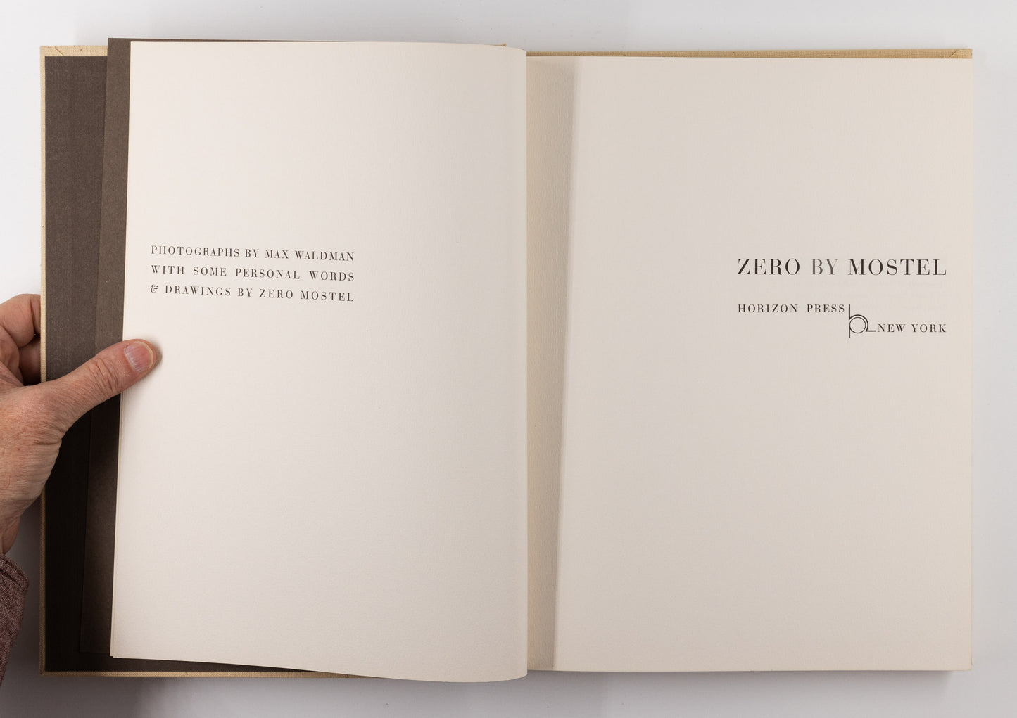 Zero by Mostel: Some Personal Words & Drawings – Zero Mostel [Signed, 1st Ed.]