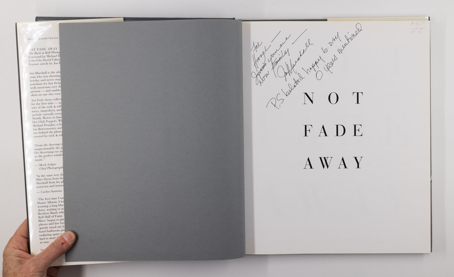 Not Fade Away: The Rock & Roll Photography – Jim Marshal [Signed, 1st Ed.]