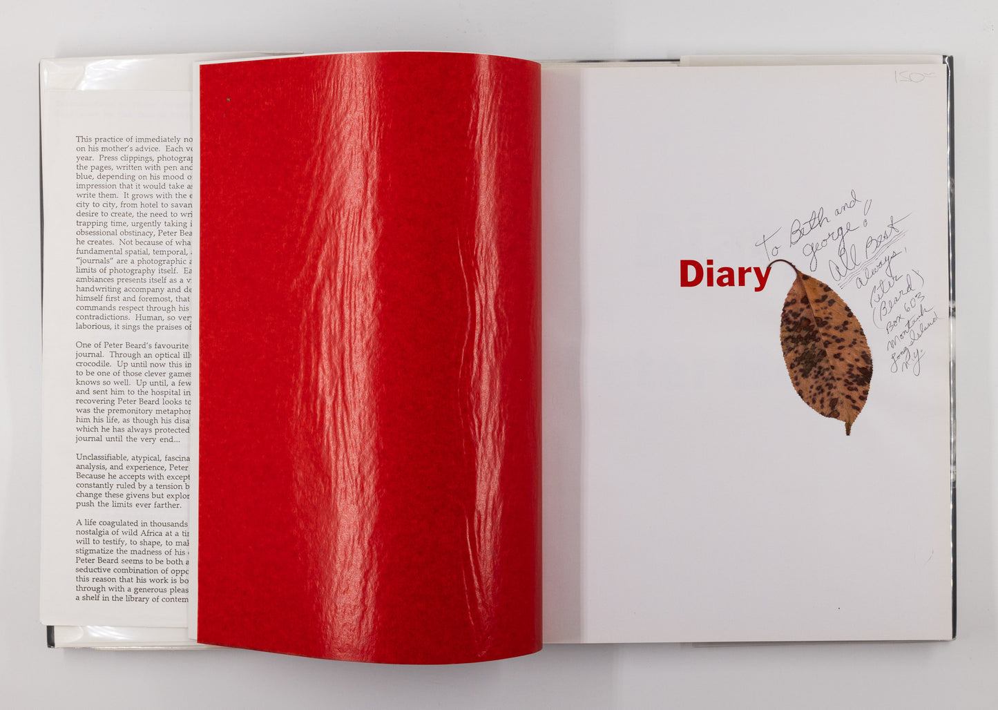 Diary – Peter Beard [Signed, 1st Ed.]