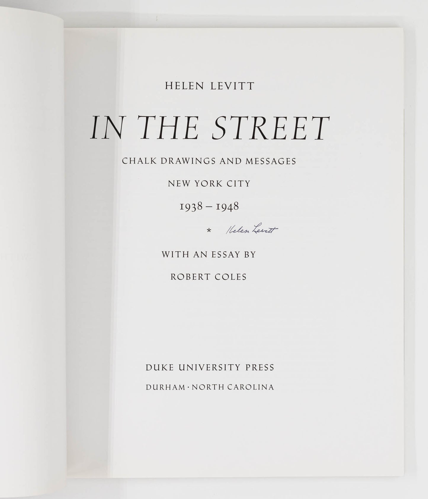 In The Street – Helen Levitt [Signed]