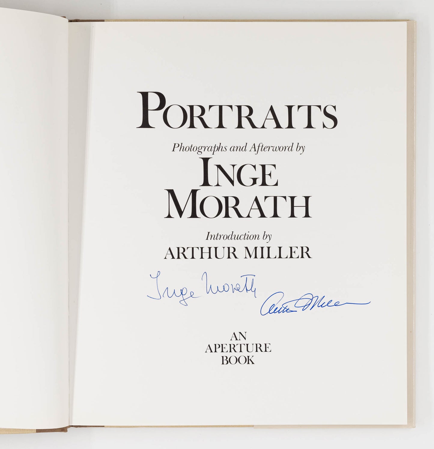 Portraits – Inge Morath, Arthur Miller [Signed, 1st Ed.]