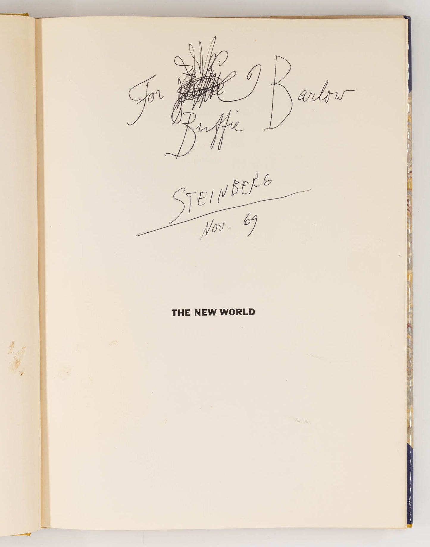 The New World – Saul Steingerg [Signed, 1st Ed.]