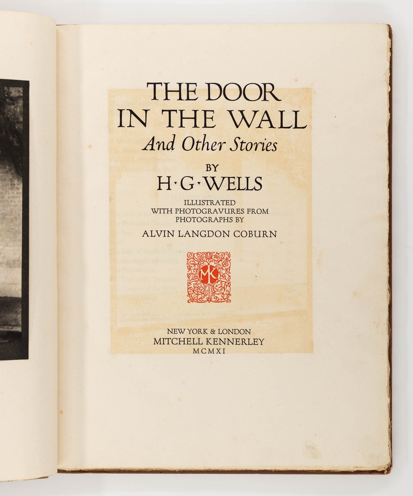 The Door in the Wall, and Other Stories – H.G. Wells, Alvin Langdon Coburn [Signed, 1st Ed.]