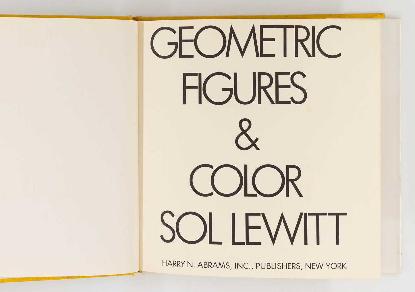 Geometric Figures & Color – Sol Lewitt [1st Ed.]