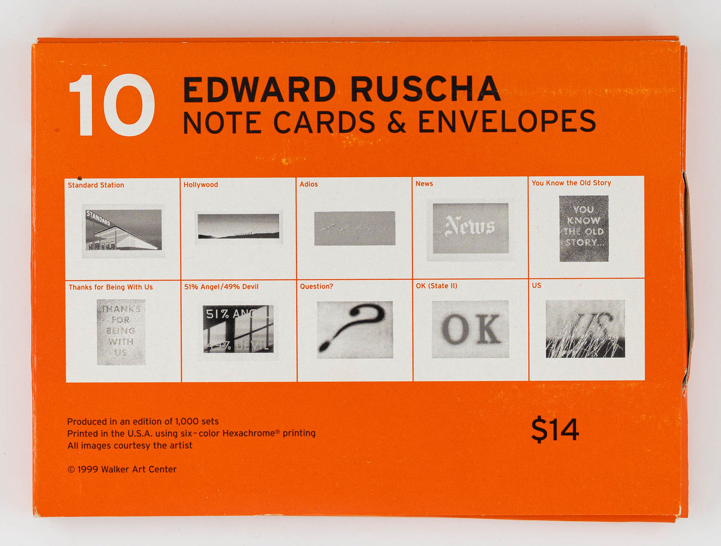 10 Note Cards & Envelopes – Edward Ruscha [1st Ed.]