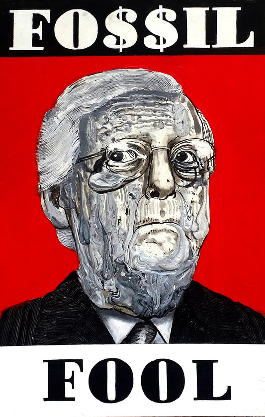 Robbie Conal ~ Mitch McConnell (Fossil Fool), 2015