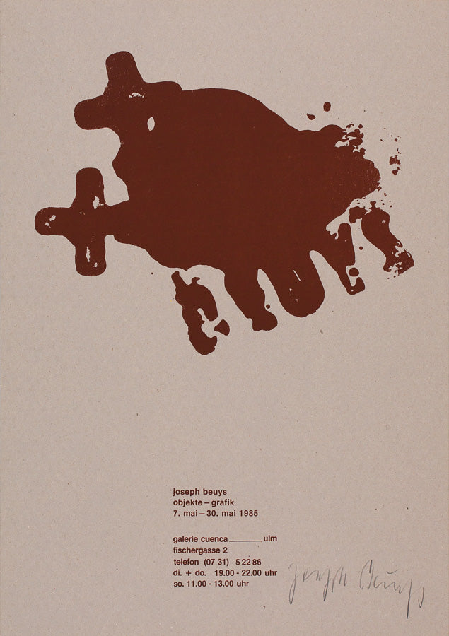 Joseph Beuys, Objekte-Grafik, Galerie Cuenca, 1985 [poster]