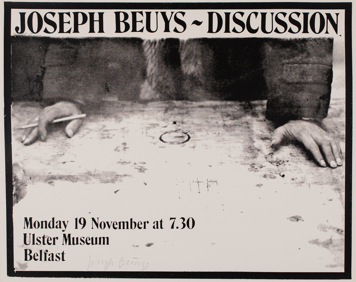 Joseph Beuys. Ulster Museum Belfast, Signed Poster, 1974