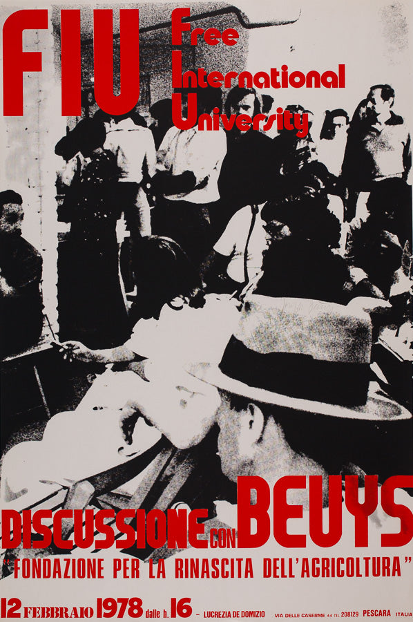 Joseph Beuys DISCUSSIONE CON BEUYS 1978 [poster]