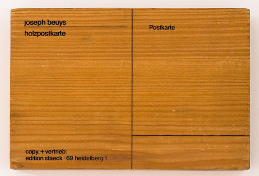 Joseph Beuys – Wood Postcard, 1974