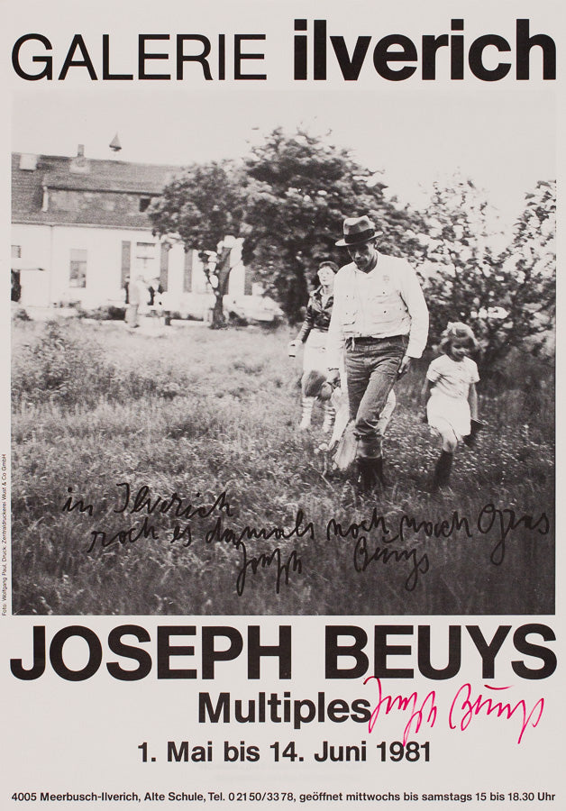 JOSEPH BEUYS, Multiples.  Galerie ilverich, Meerbusch 1981 [poster]