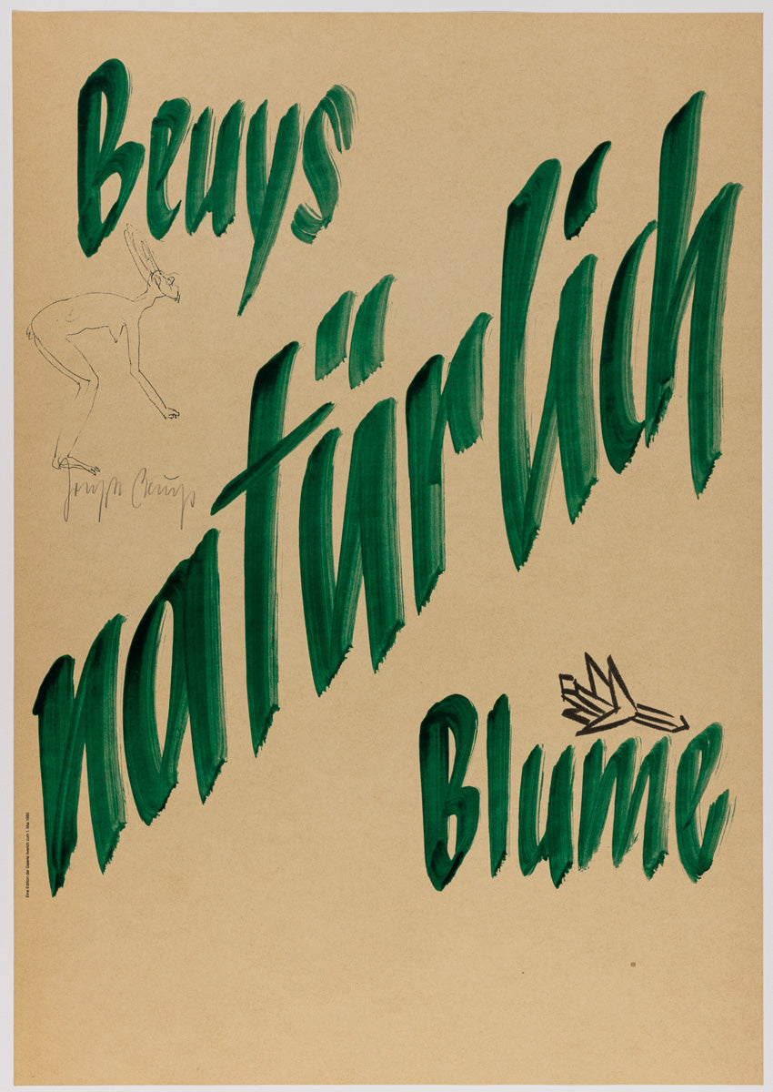 Johannes Blume and Joseph Beuys: Naturally [offset poster]