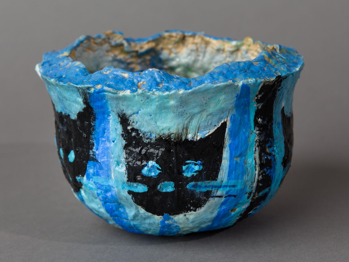 Julia Schwartz ~ Black Cat/Blue Bowl, 2018