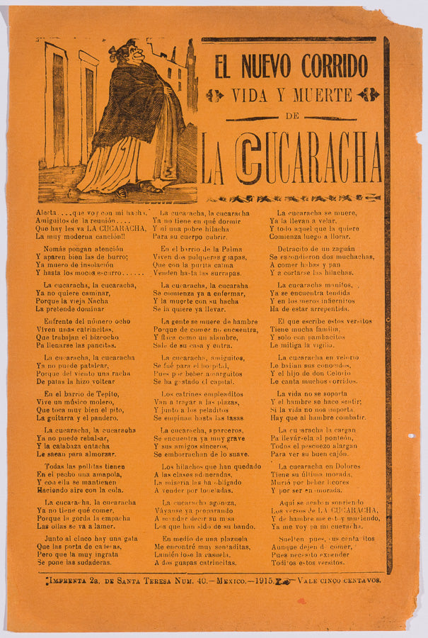 Jose Guadalupe Posada [after or by ], El Nuevo Corrido Vida Y Muerte - 1915