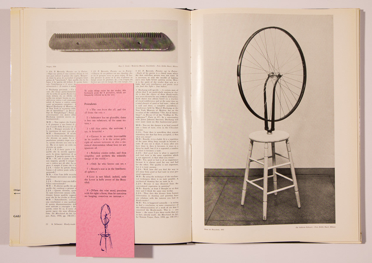 Marcel Duchamp: Ready-Mades, etc. (1913-1964) by Walter Hopps, Linde [Hardcover w/DJ]