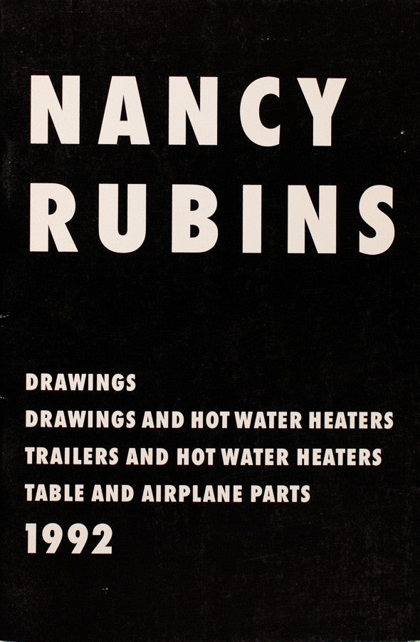 Drawings, Drawings and Hot Water Heaters... by Nancy Rubins [Softcover]