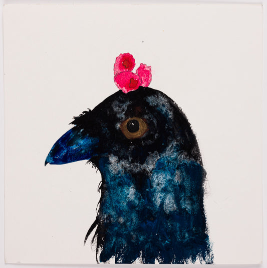 Eve Wood ~ Crow With Raspberries, 2016